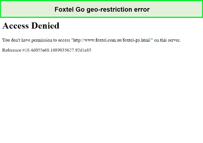 foxtel go in germany geo restriction error