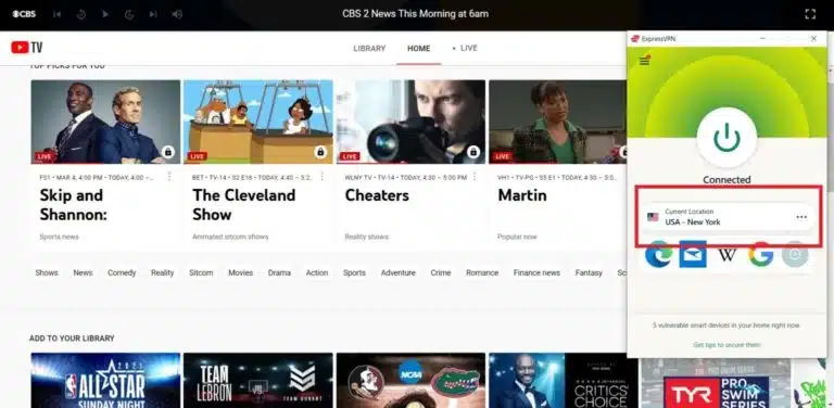 YouTube TV in Germany with ExpressVPN