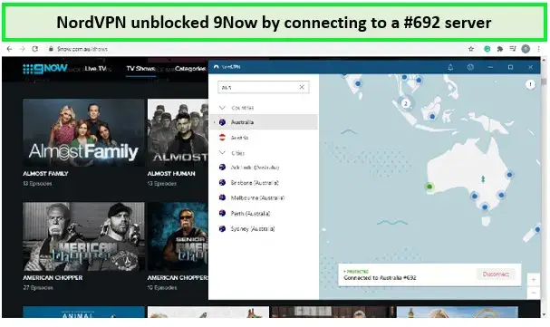 Watch 9Now in South Africa with NordVPN
