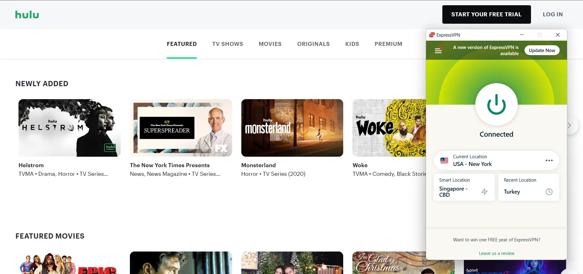Watch Hulu In Denmark with ExpressVPN