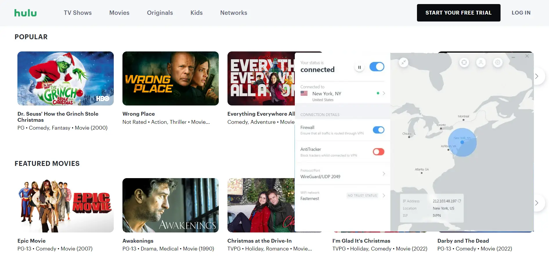 Watch Hulu In Slovakia with NordVPN